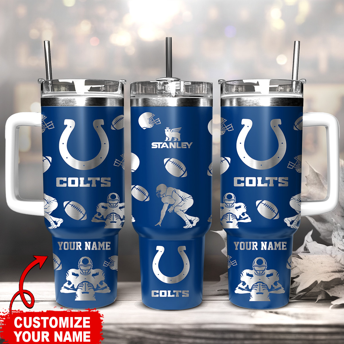 Indianapolis Colts NFL Custom Stanley Cup 40 oz 30 oz Tumbler With HandleTVC230127