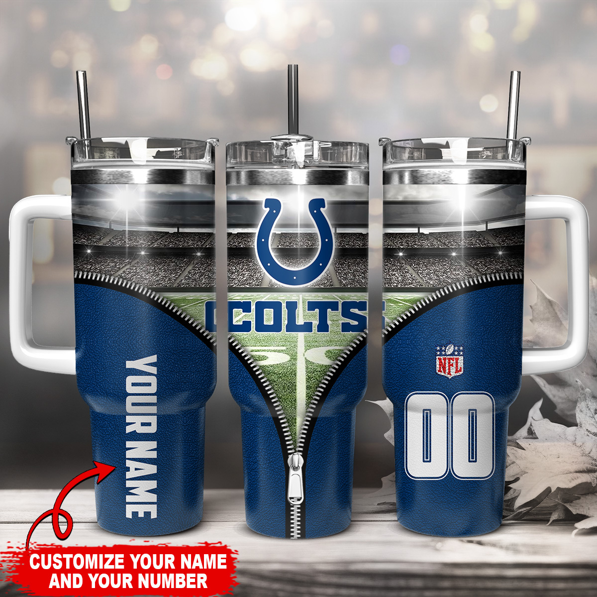Indianapolis Colts NFL Custom Stanley Cup 40 oz 30 oz Tumbler With HandleTVC230139