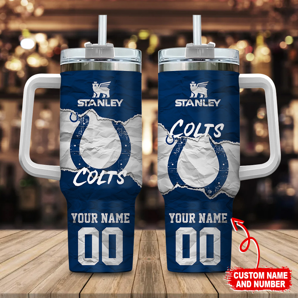 Indianapolis Colts NFL Custom Stanley Cup 40 oz 30 oz Tumbler With HandleTVC230140
