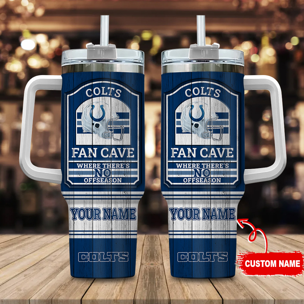 Indianapolis Colts NFL Fan Cave Custom Stanley Cup 40 oz 30 oz Tumbler With HandleTVC230175