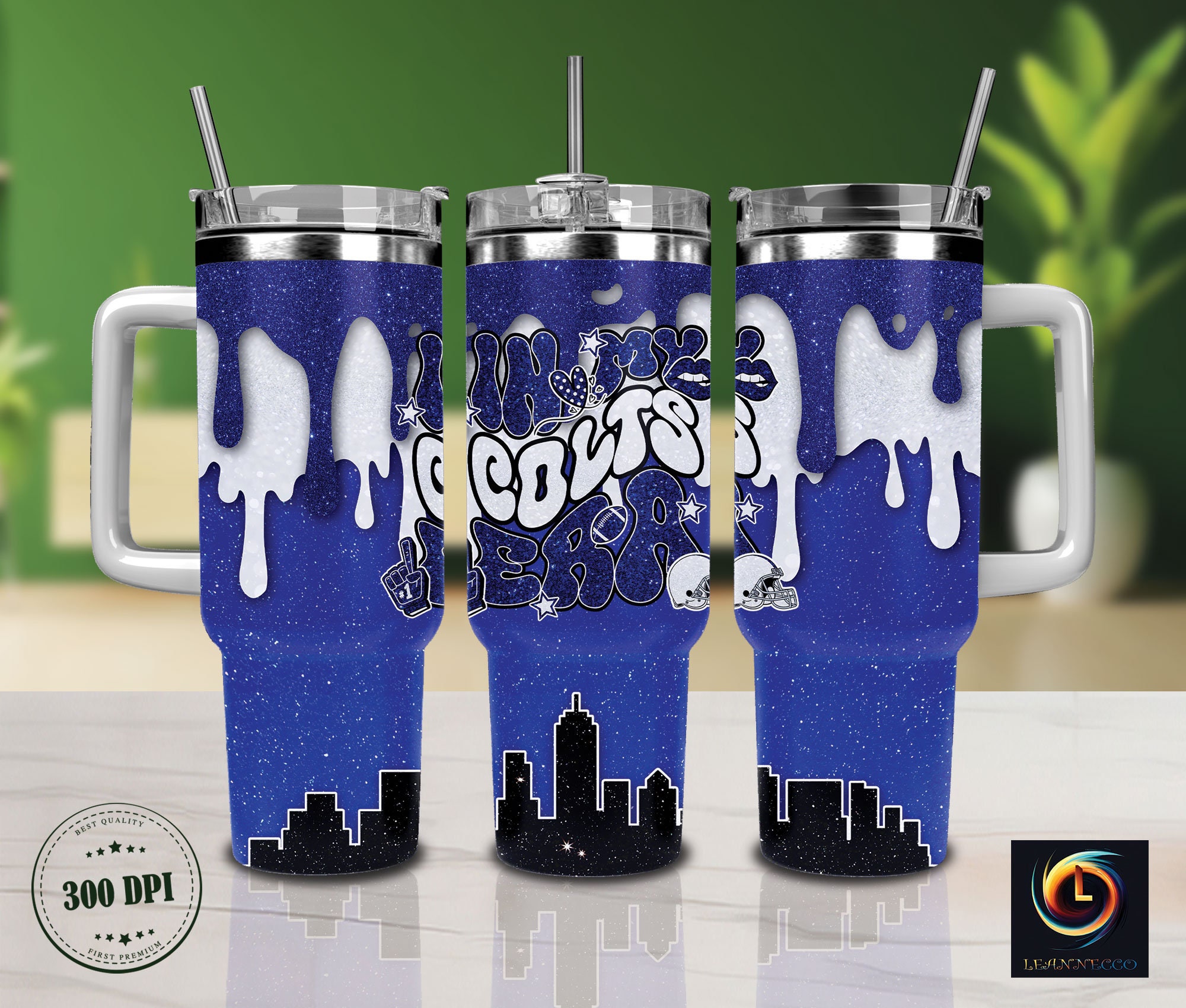 Indianapolis Colts NFL Glitter Custom Stanley Cup 40 oz 30 oz Tumbler With HandleTVC2301988