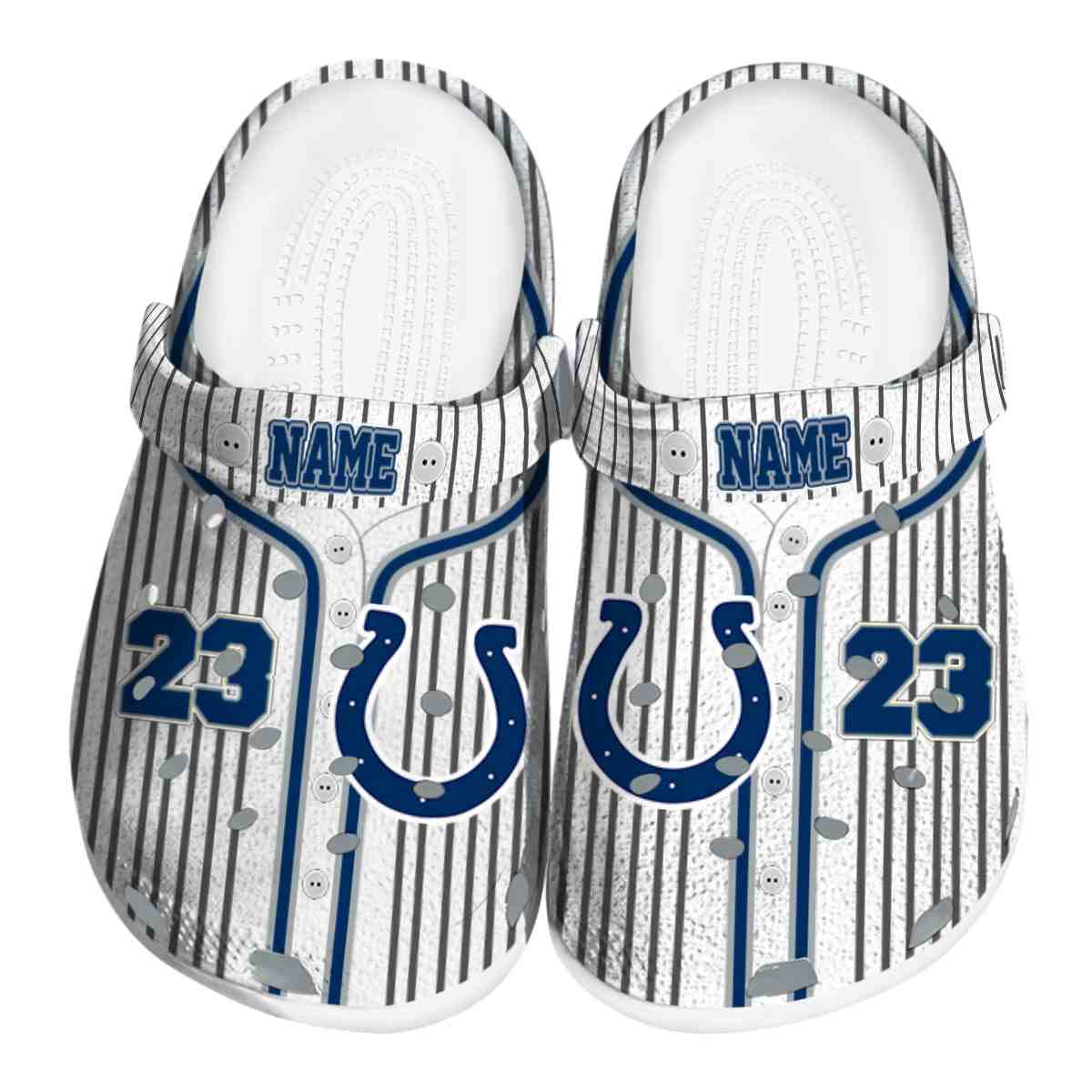 Indianapolis Colts NFL Sport Crocs Crocband Clogs Shoes Comfortable For Men Women and Kids