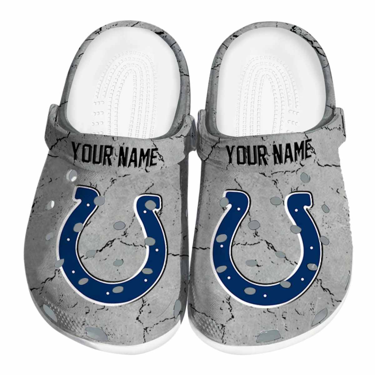 Indianapolis Colts NFL Sport Crocs Crocband Clogs Shoes Comfortable For Men Women and Kids