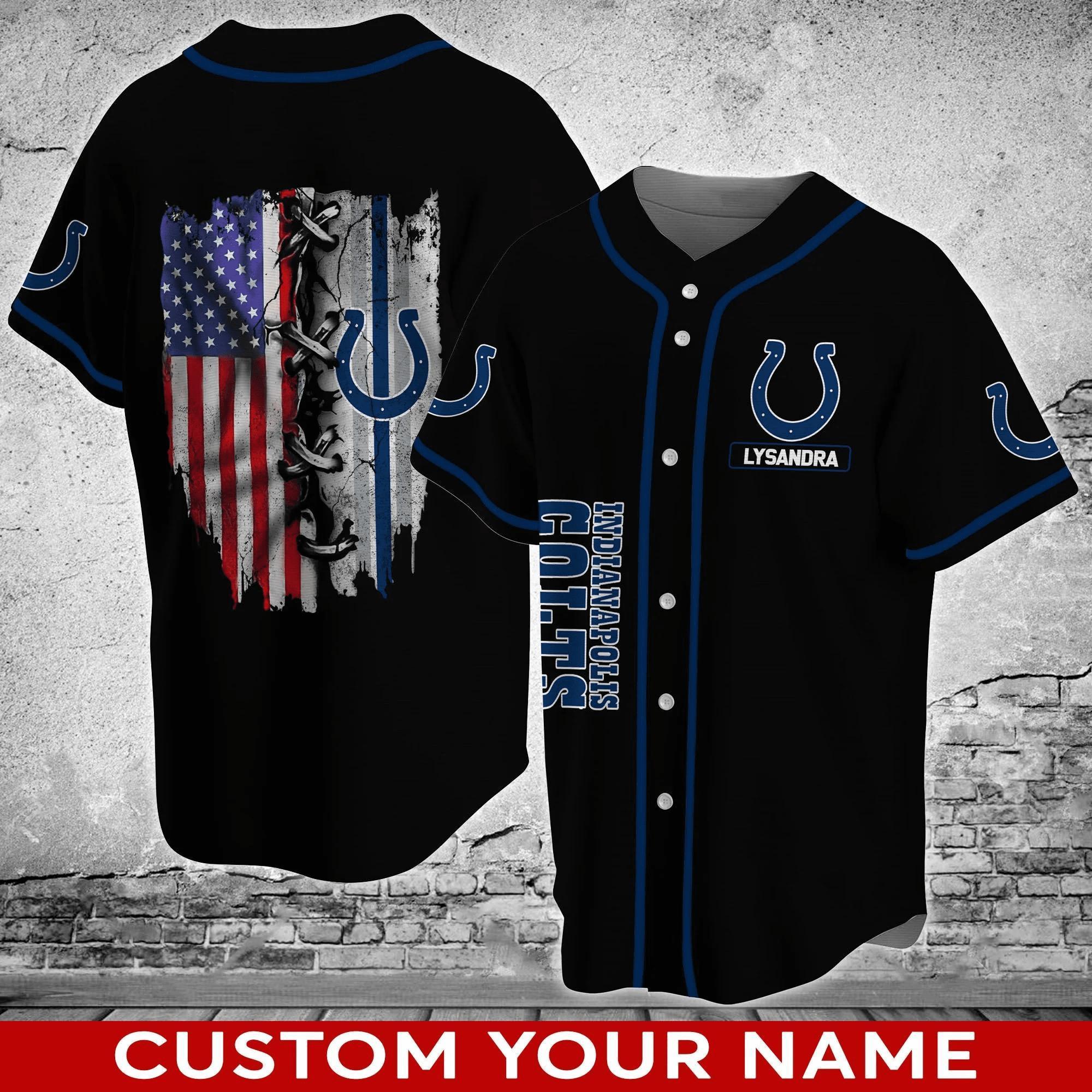 Indianapolis Colts NLF Personalized Baseball Jersey Shirt