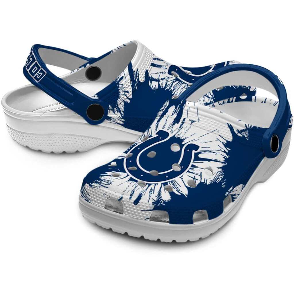 Indianapolis Colts Splatter Graphics ClogTVC1801999 - Image 3