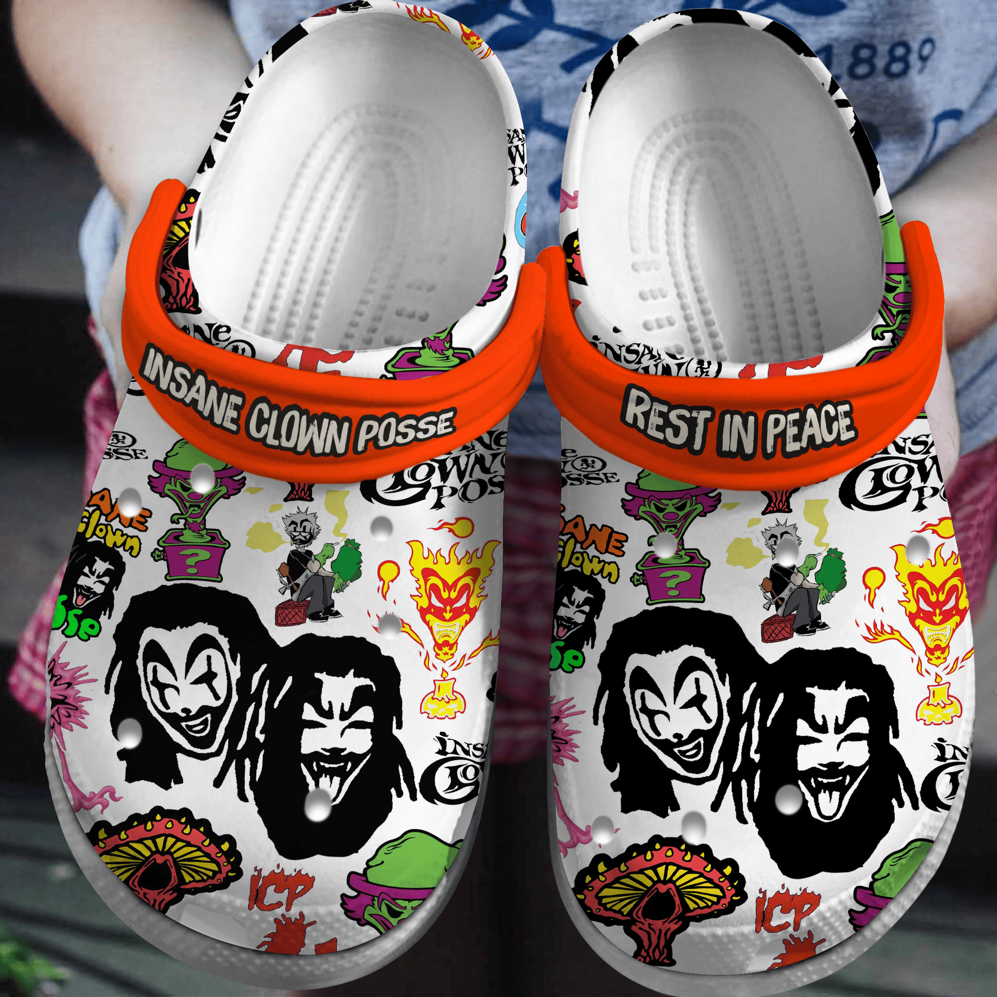 Insane Clown Posse Band MusicCrocs Crocband Clogs Shoes Comfortable For Men Women and Kids