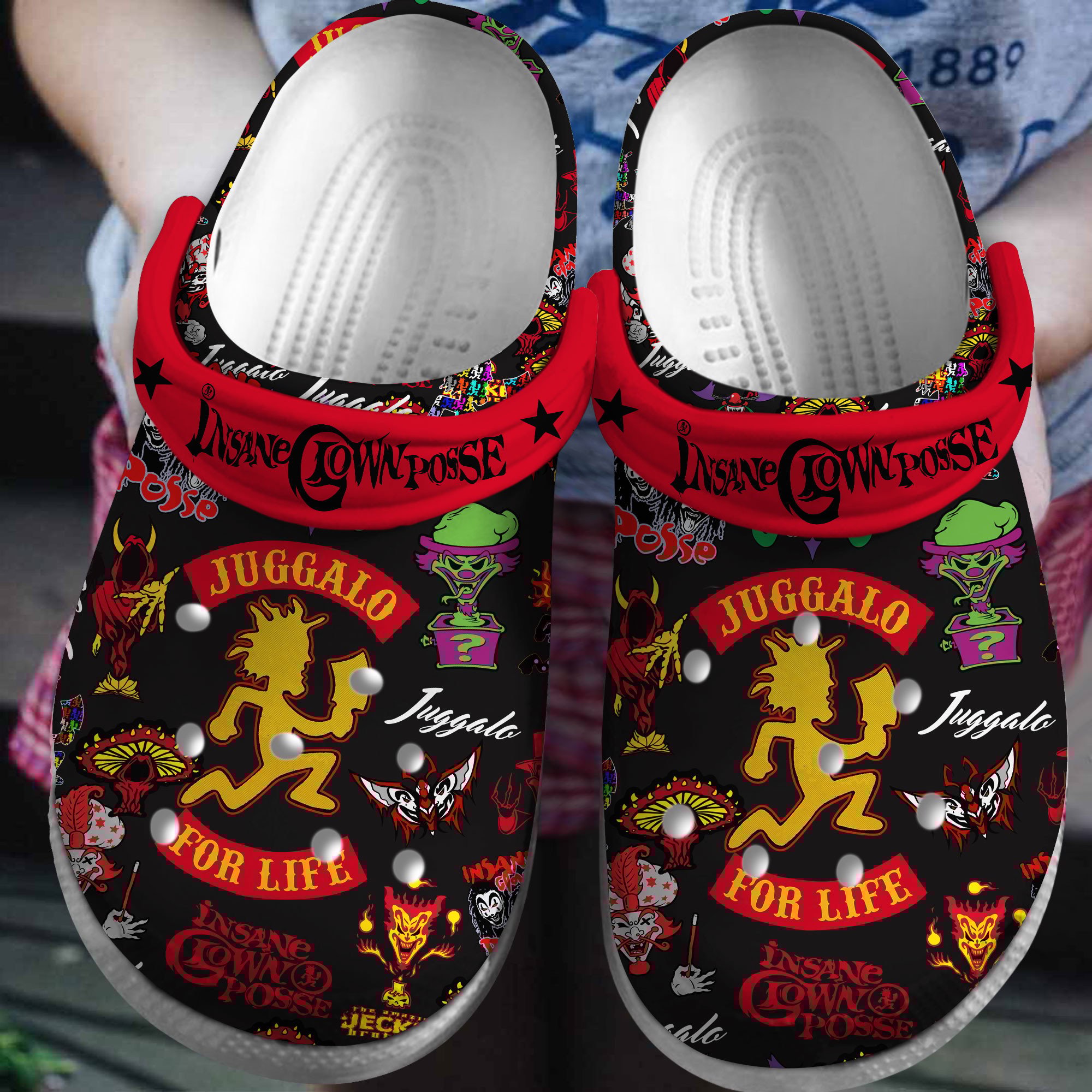 Insane Clown Posse Music Crocs Crocband Clogs Shoes Comfortable For Men Women and Kids