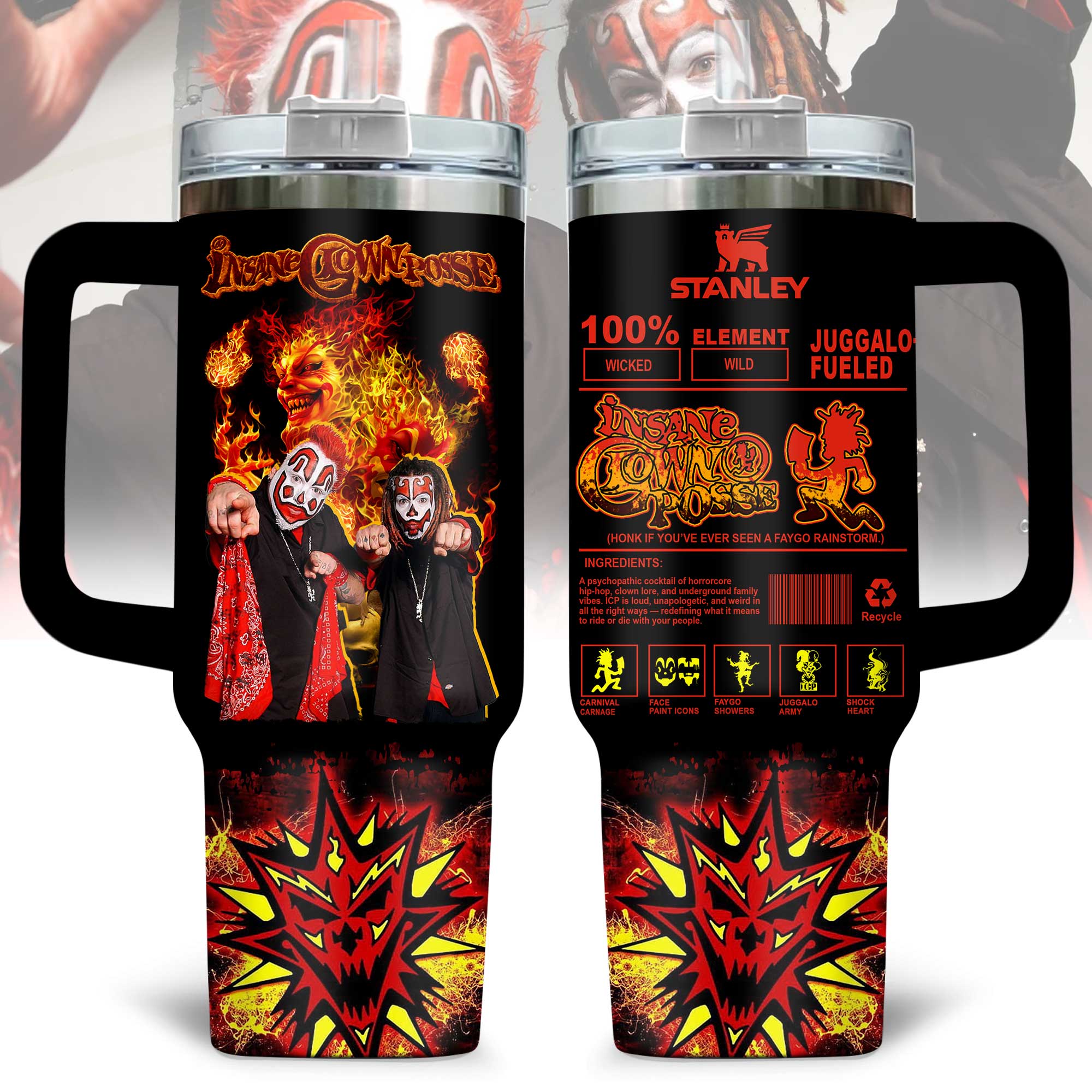 Insane Clown Posse Music Custom Stanley Cup 40 oz 30 oz Tumbler With HandleTVC2301175