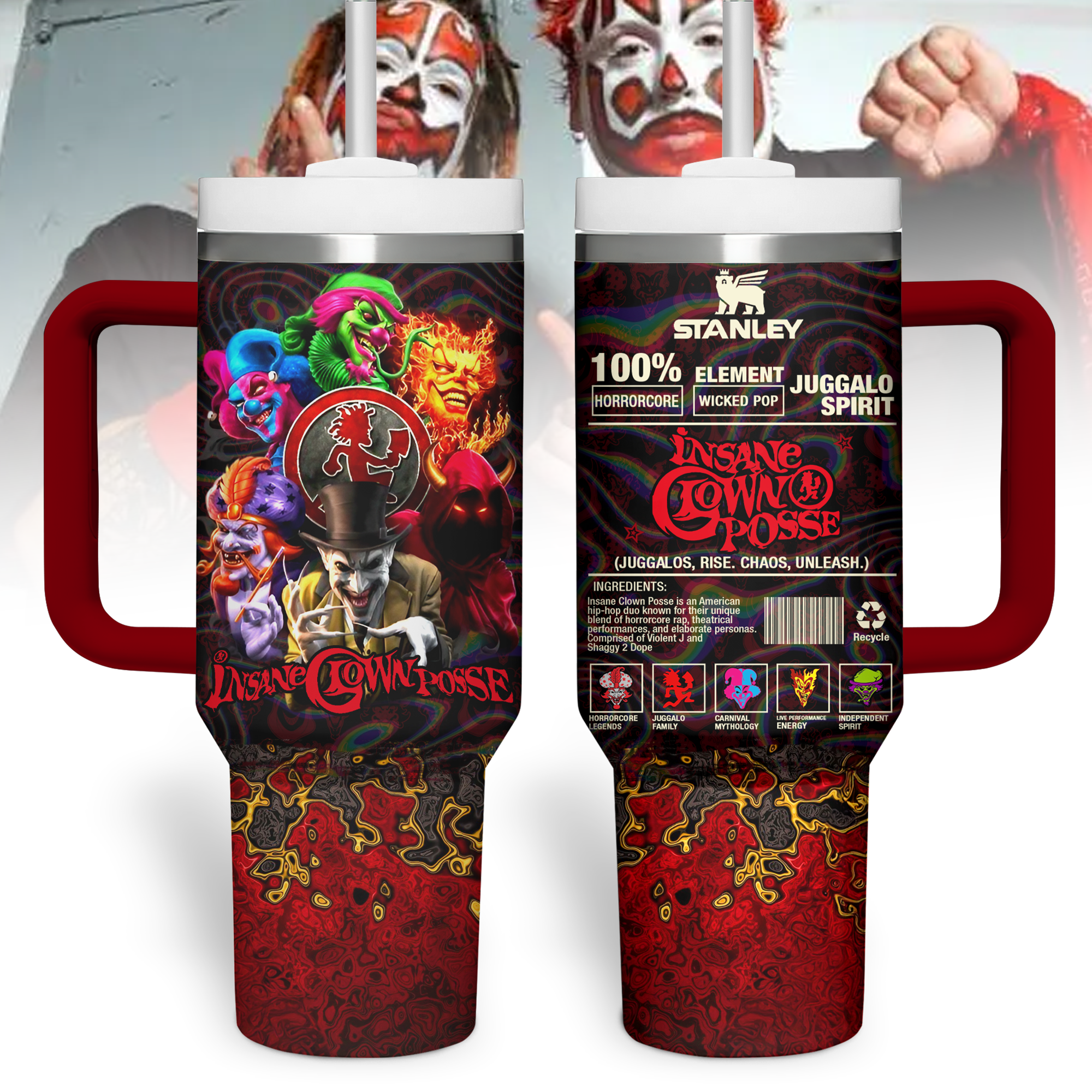 Insane Clown Posse Music Custom Stanley Cup 40 oz 30 oz Tumbler With HandleTVC2301191