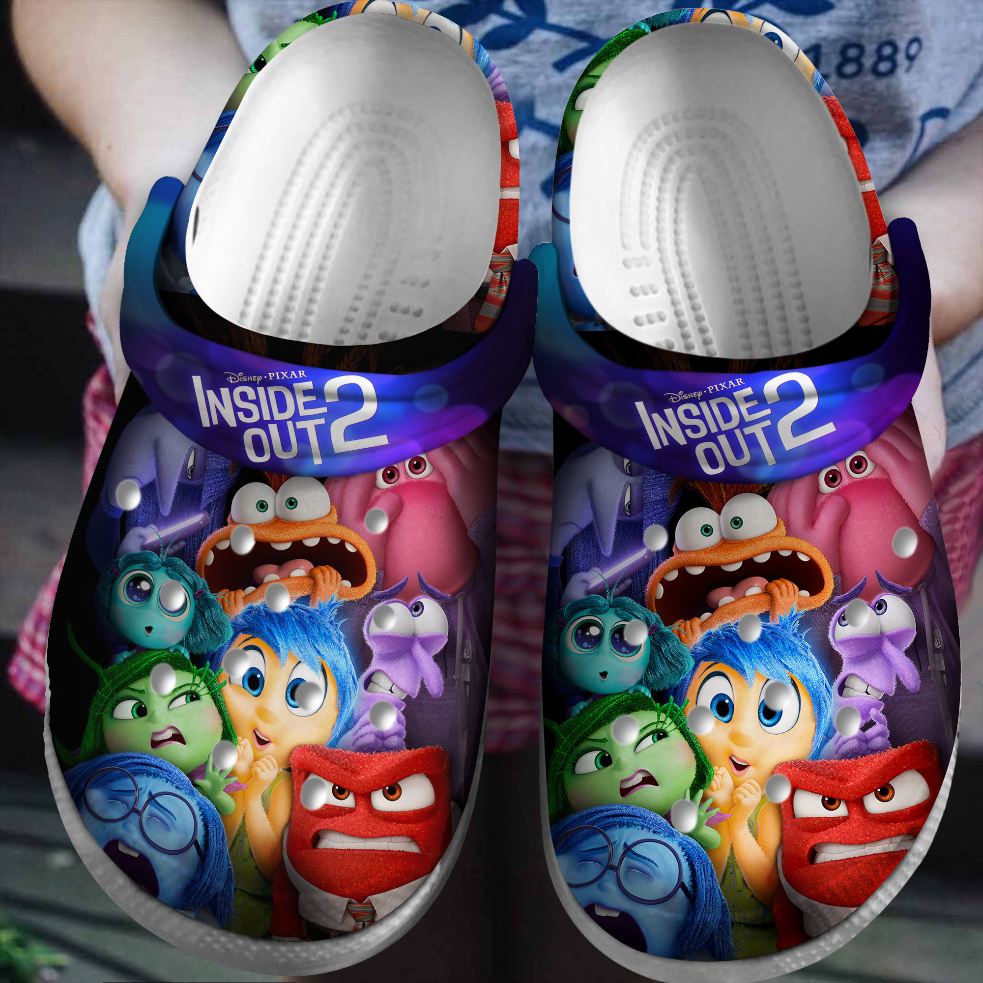 Inside Out 2 Cartoon Crocs Crocband Clogs Shoes Comfortable For Men Women and Kids
