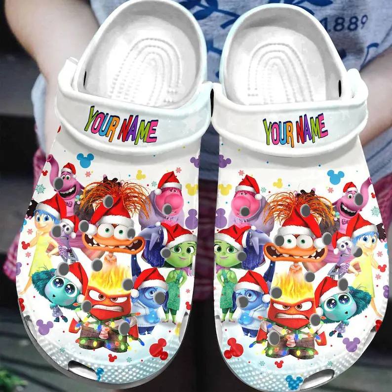 Inside Out Movie Crocs Crocband Clogs Shoes Comfortable For Men Women and Kids
