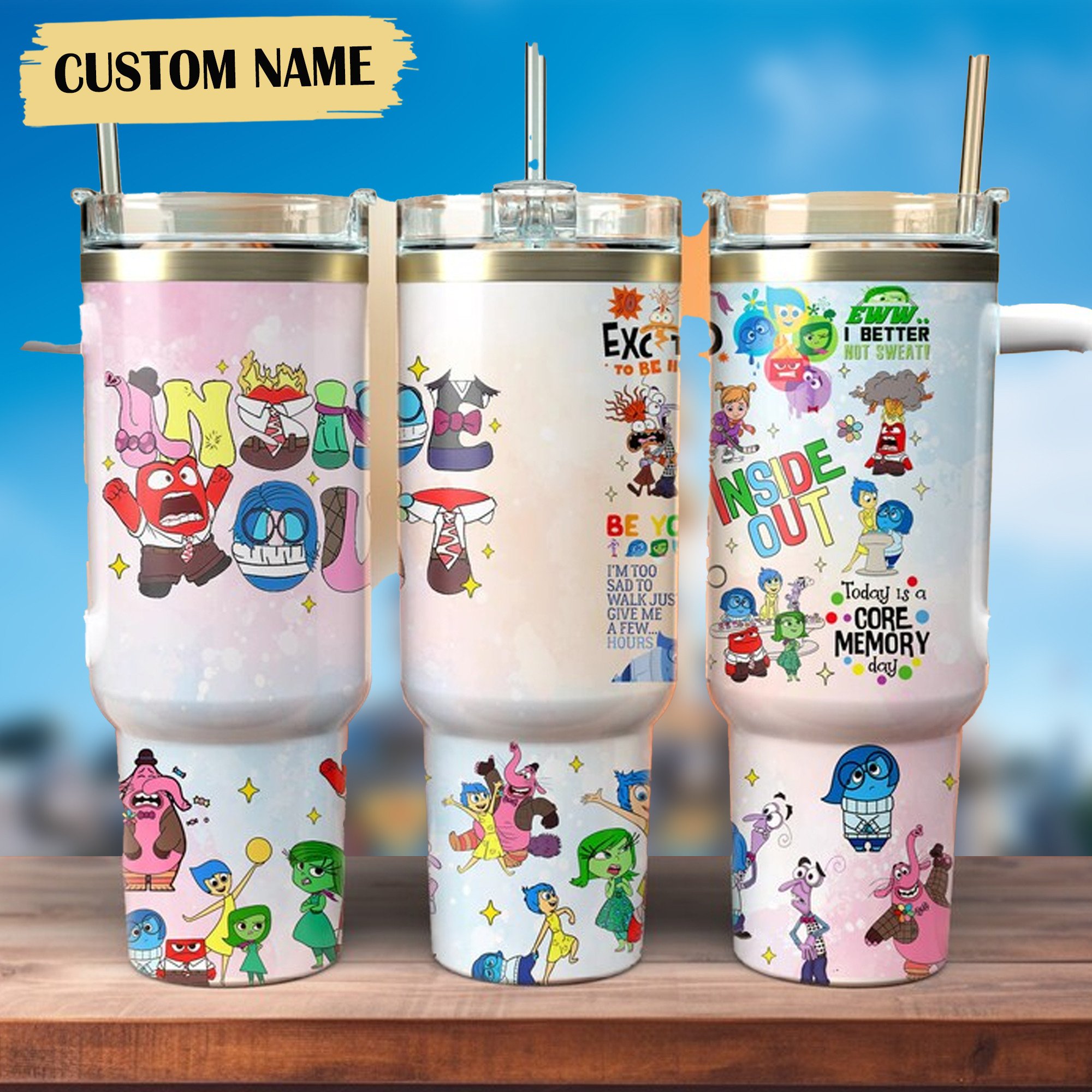 Inside Out Movies Custom Stanley Cup 40 oz 30 oz Tumbler With HandleTVC2301666