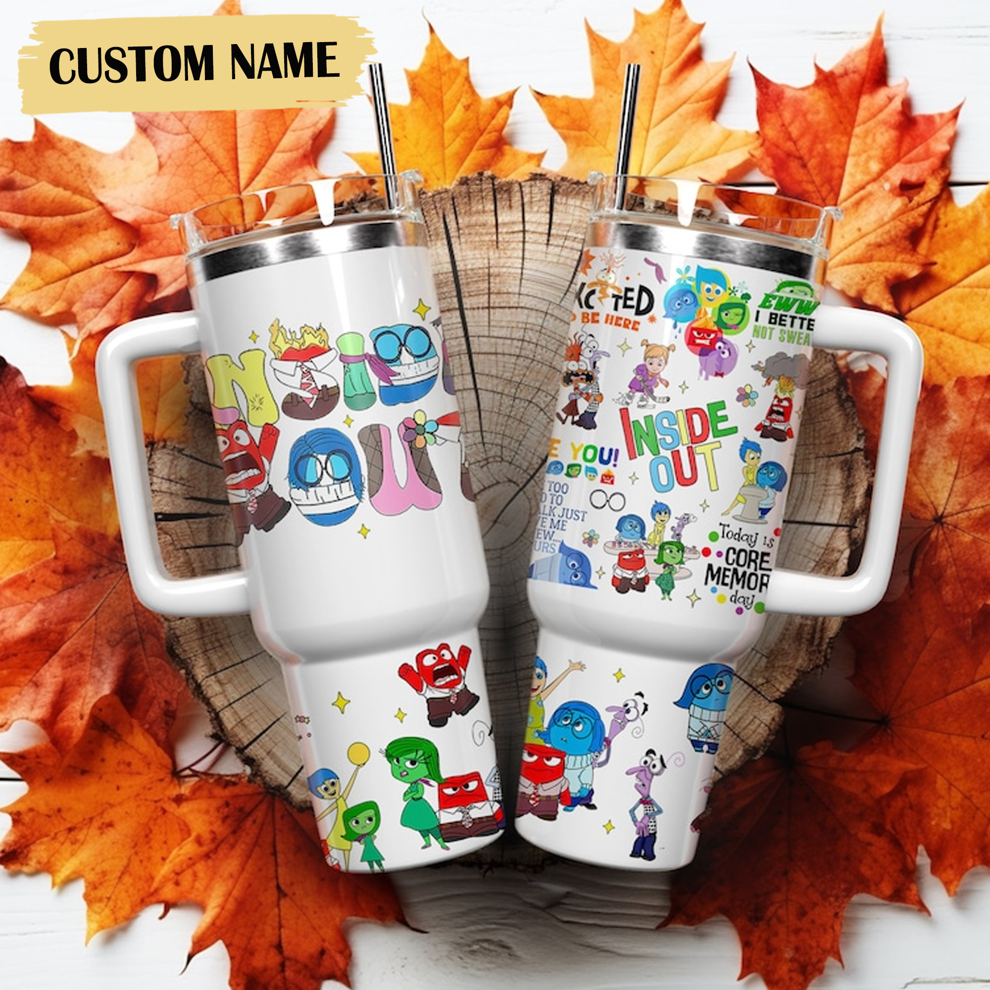 Inside Out Movies Custom Stanley Cup 40 oz 30 oz Tumbler With HandleTVC2301666 - Image 2