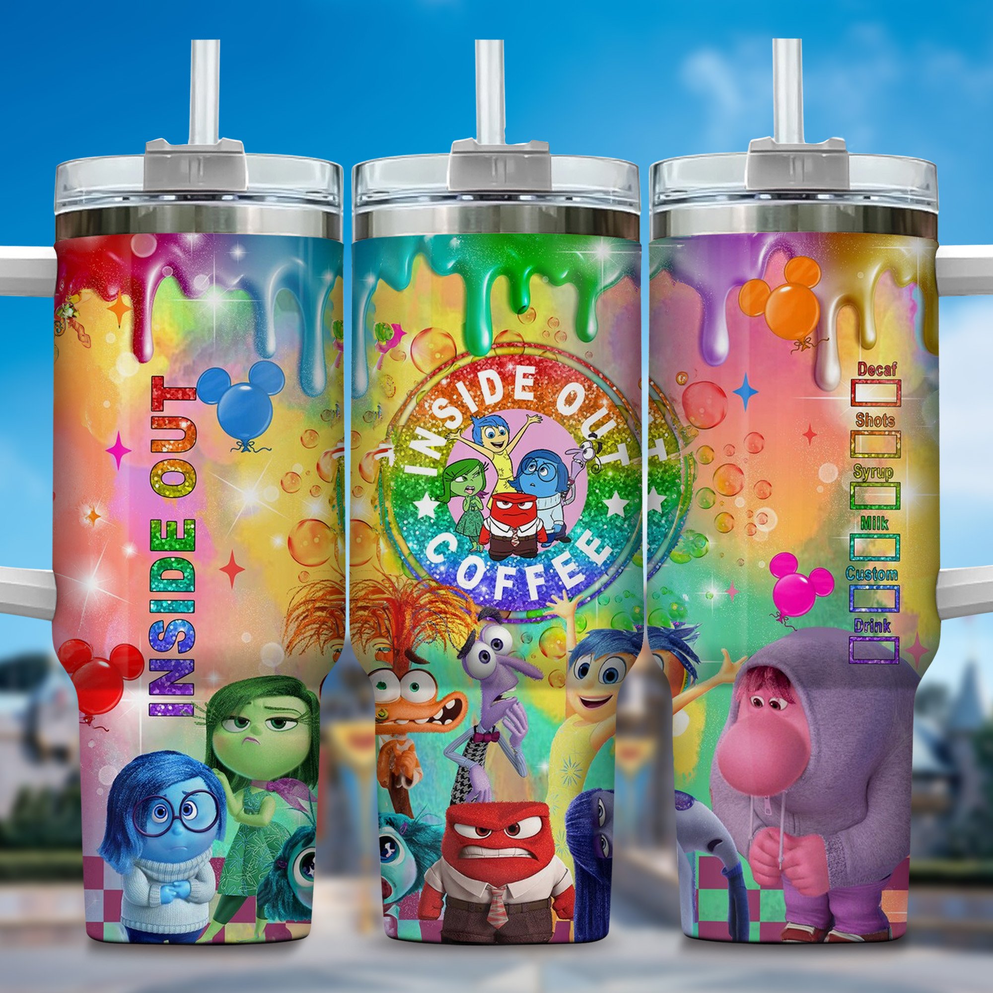 Inside Out Movies Custom Stanley Cup 40 oz 30 oz Tumbler With HandleTVC2301666