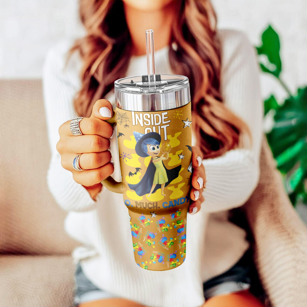 Inside Out x Halloween Custom Stanley Cup 40 oz 30 oz Tumbler With HandleTVC2301127 - Image 2