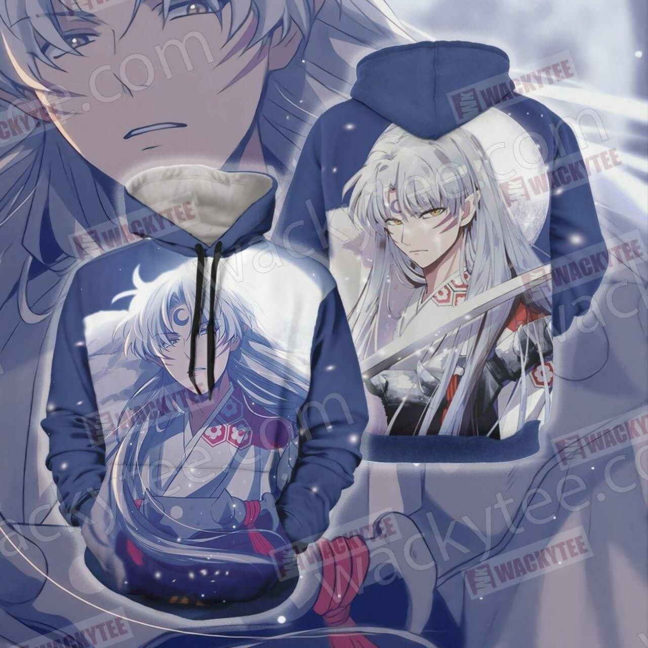 Inuyasha Sesshomaru Sama Unisex 3D All Over Print Hoodie, Zip Hoodie