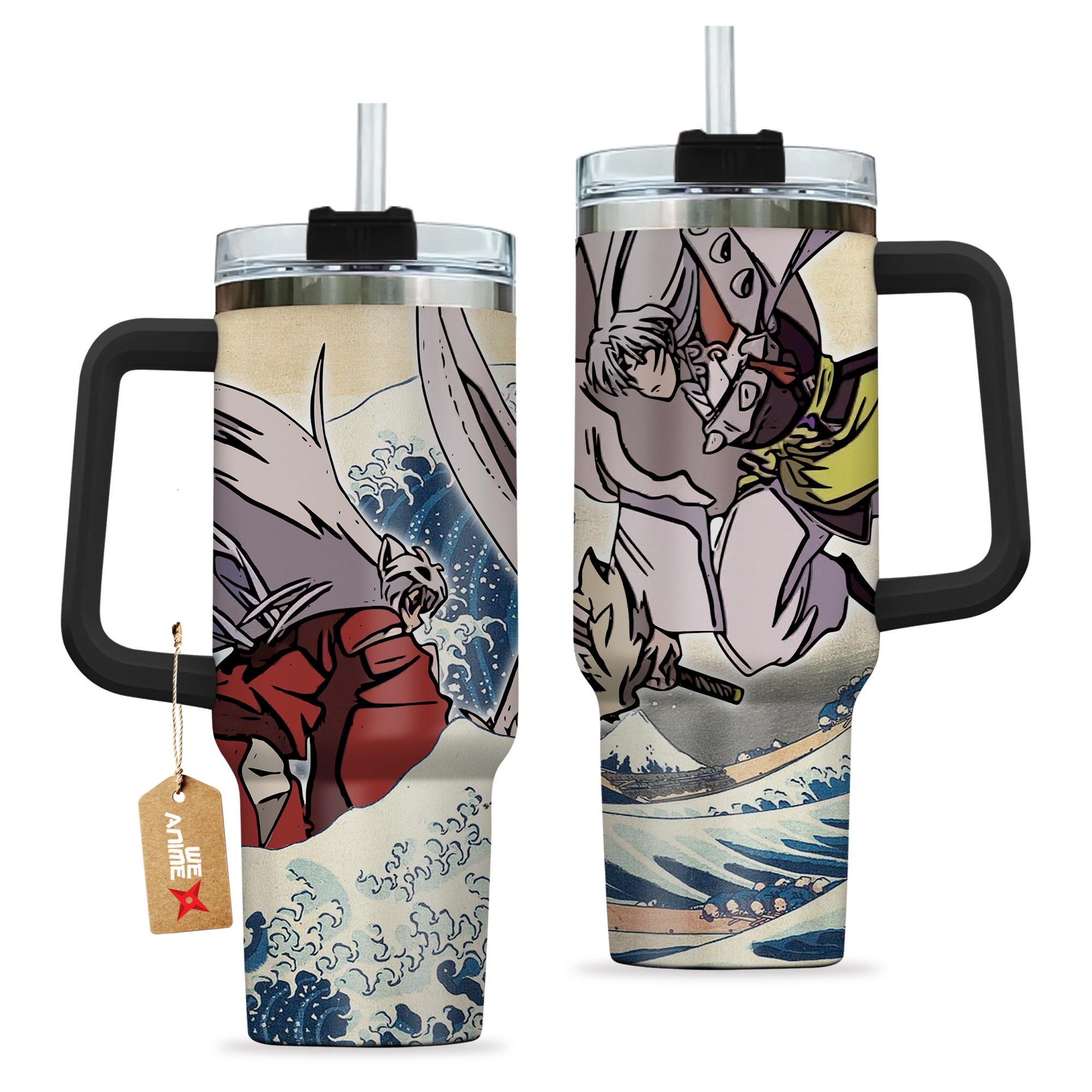 Inuyasha x Sesshomaru Anime Custom Stanley Cup 40 oz 30 oz Tumbler With HandleTVC2301146 - Image 2