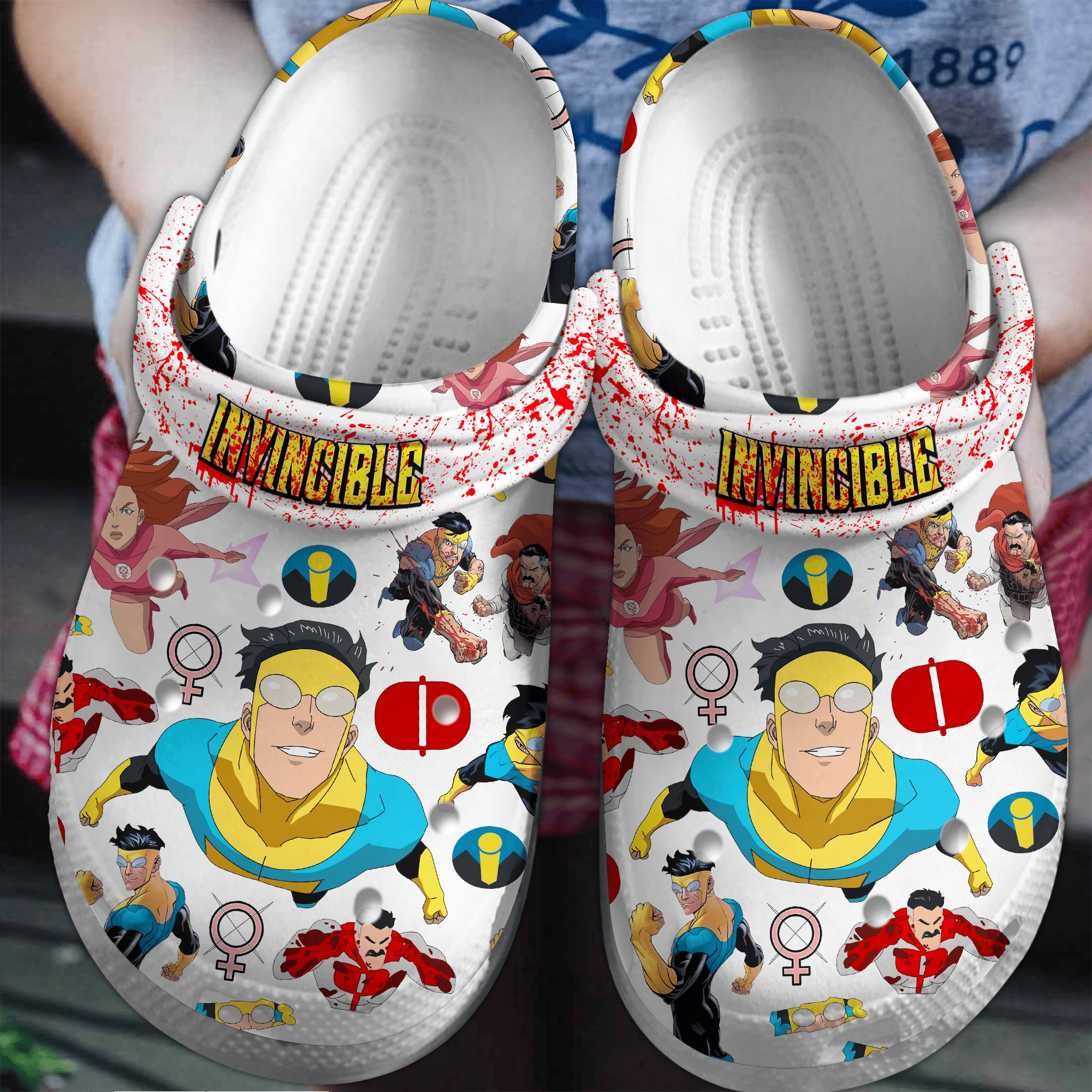 Invincible TV Series Crocs Crocband Clogs Shoes Comfortable For Men Women and Kids