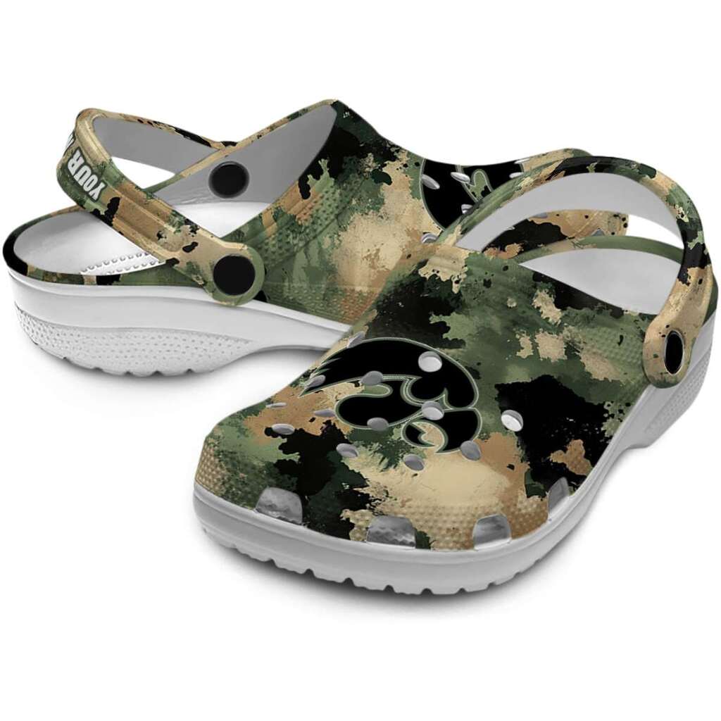 Iowa Hawkeyes Camouflage Craze ClogTVC1801957 - Image 3