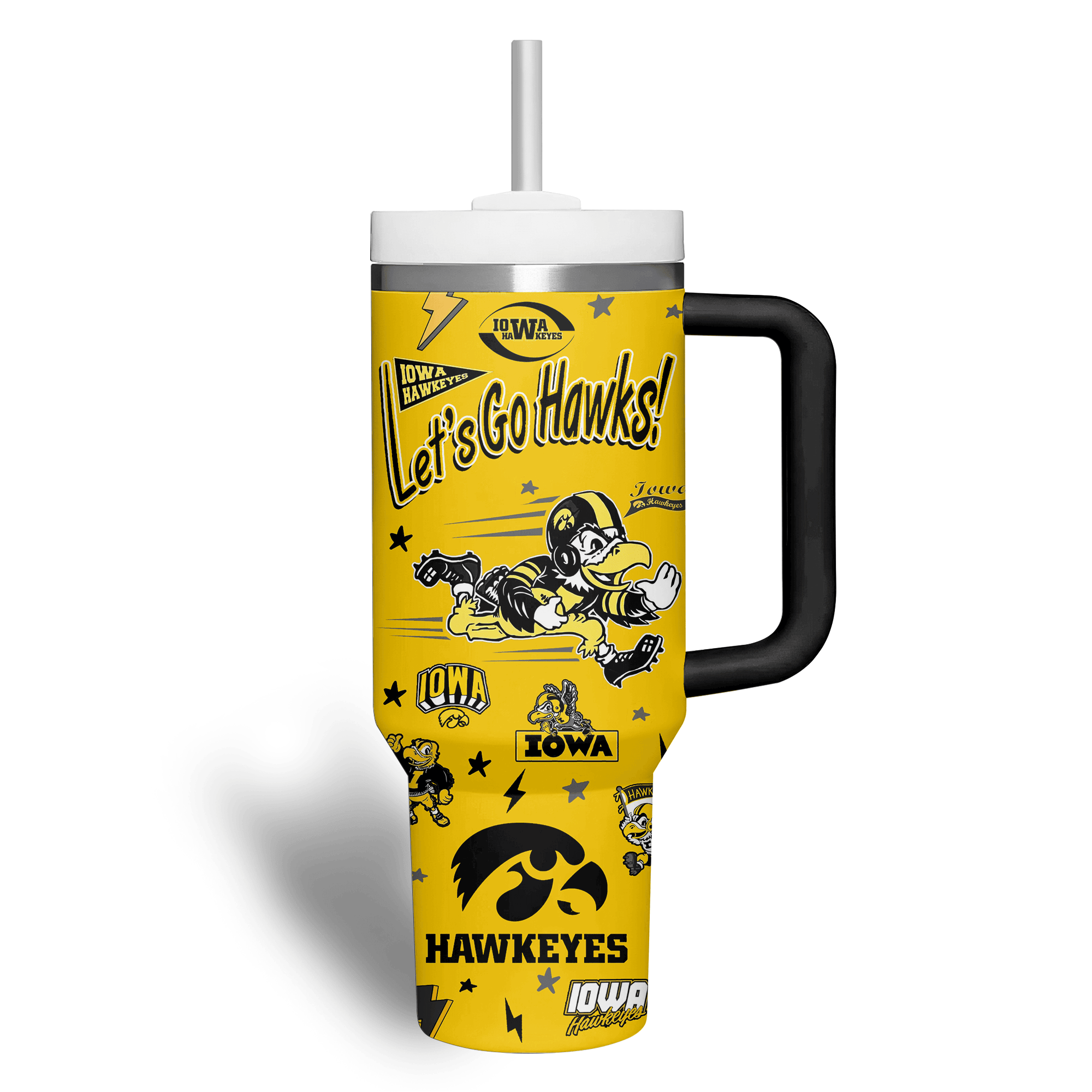 Iowa Hawkeyes NCAA Custom Stanley Cup 40 oz 30 oz Tumbler With HandleTVC2301514 - Image 3