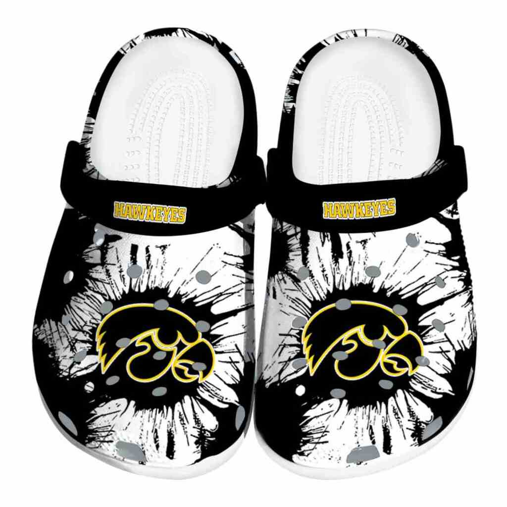 Iowa Hawkeyes Splatter Graphics ClogTVC1801993