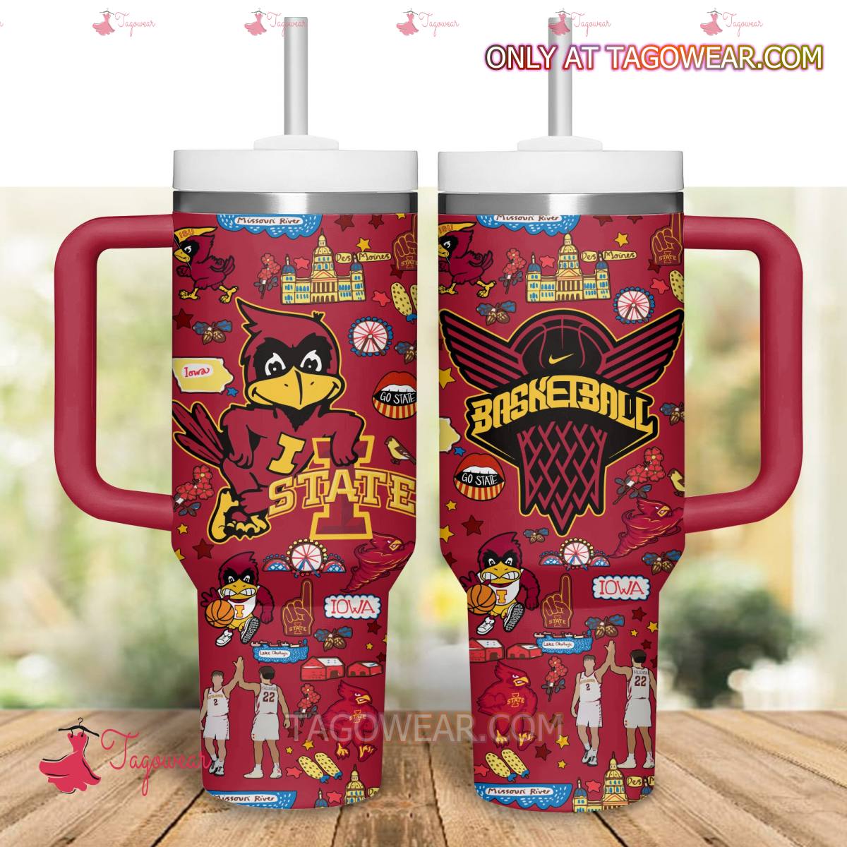 Iowa State Basketball NCAA Custom Stanley Cup 40 oz 30 oz Tumbler With HandleTVC2301234