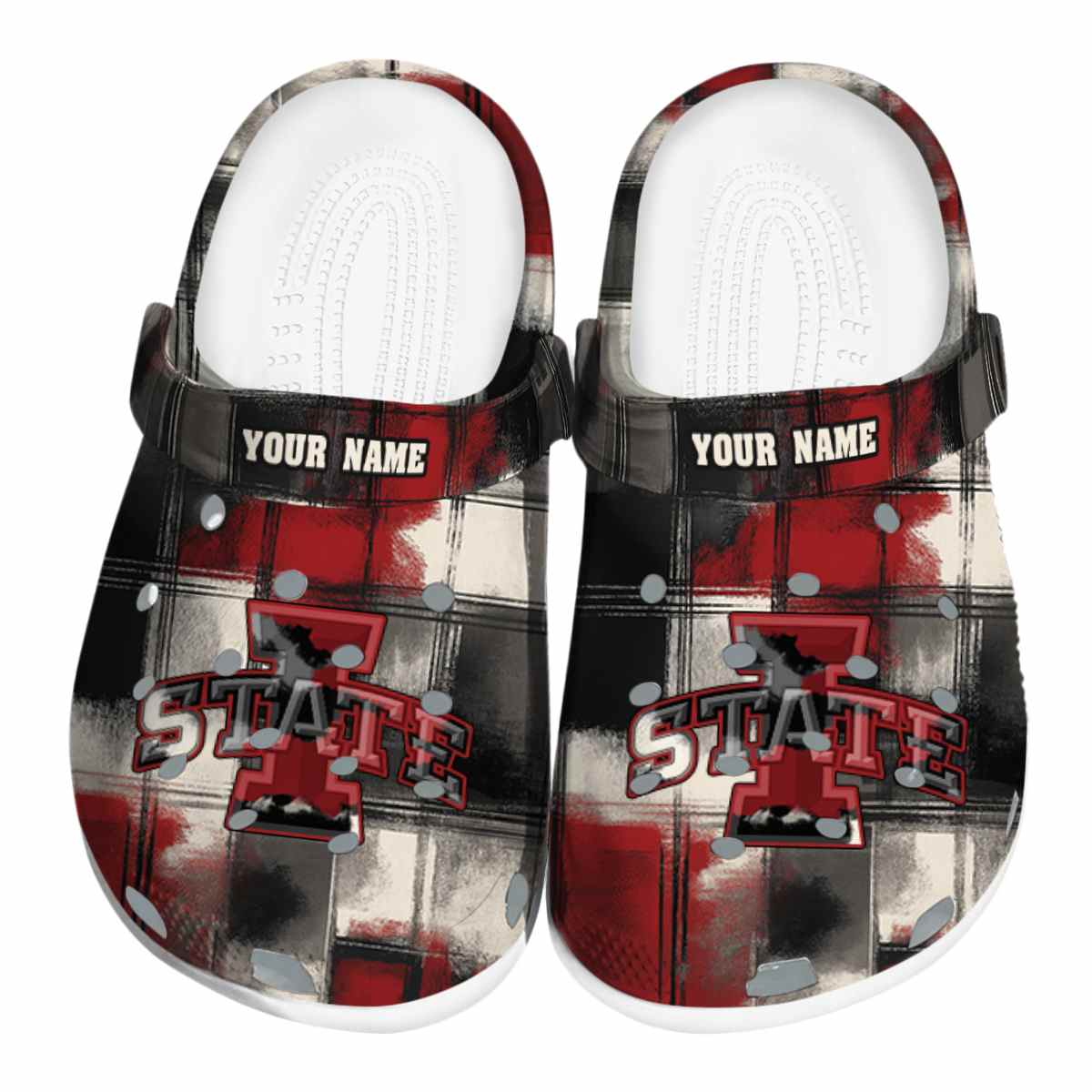 Iowa State Cyclones NCAA Sport Crocs Crocband Clogs Shoes Comfortable For Men Women and Kids