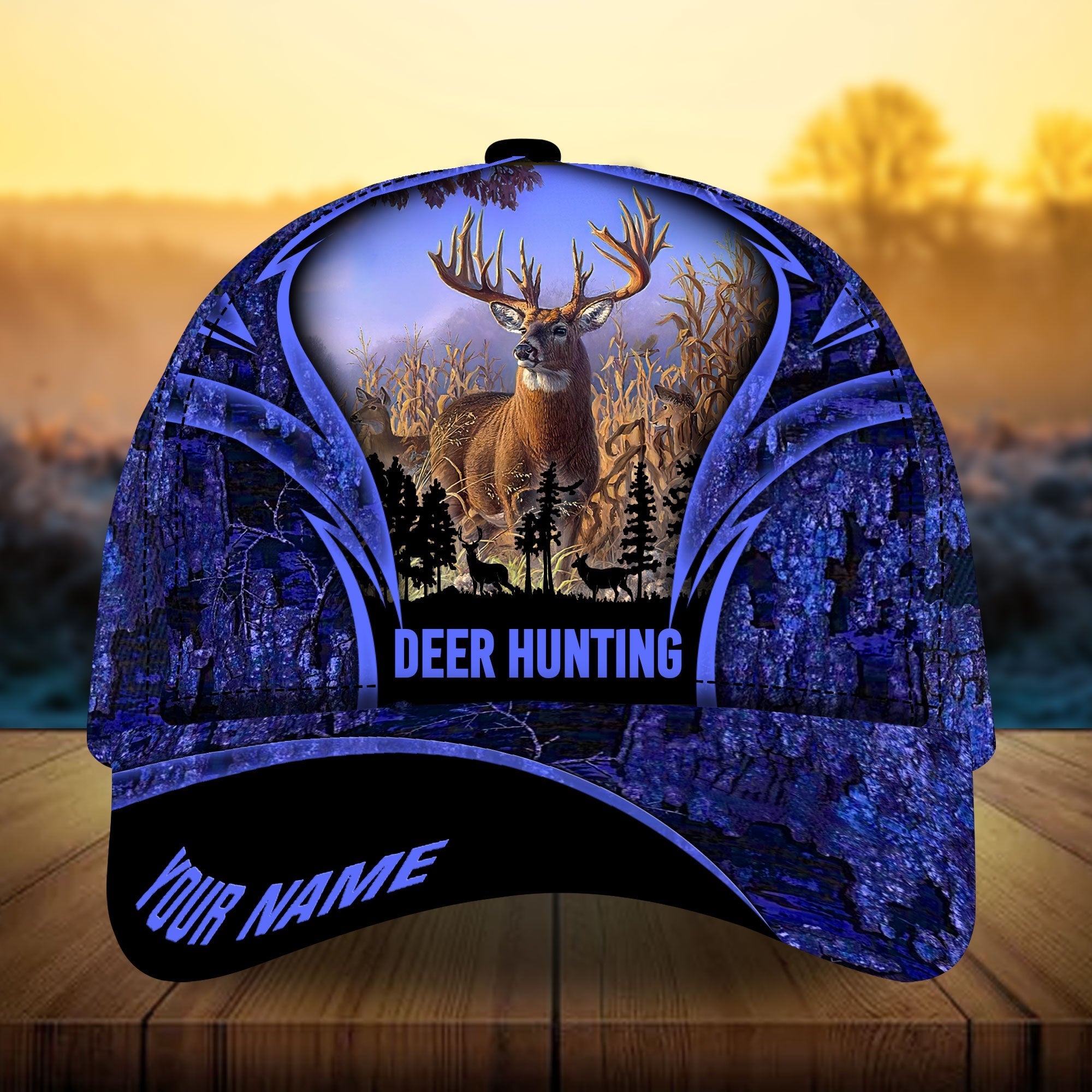 Iqroid Hunting Hats 3D Multicolored Camo Personalized Trucker Hats Custom Hats Gifts For Men & Women