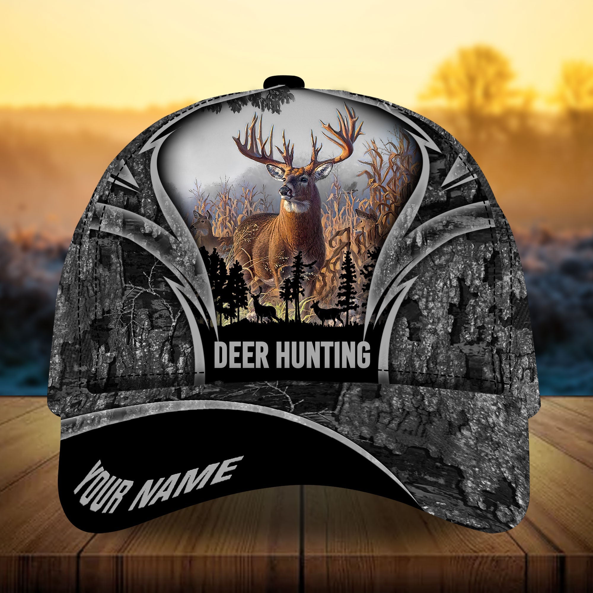 Iqroid Hunting Hats 3D Multicolored Camo Personalized Trucker Hats Custom Hats Gifts For Men & Women