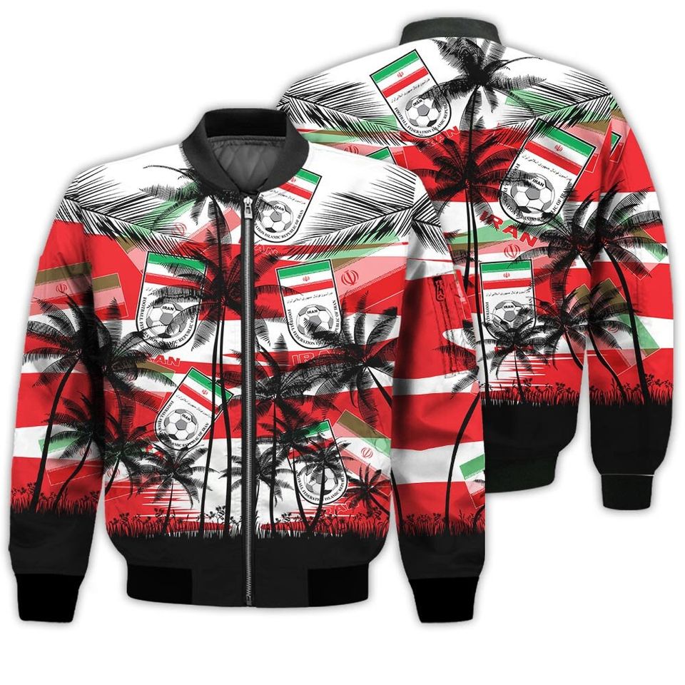 Iran Coconut Pattern Hawaiian Soccer Team, Iran World Cup 2022 3D Sweater - Image 6