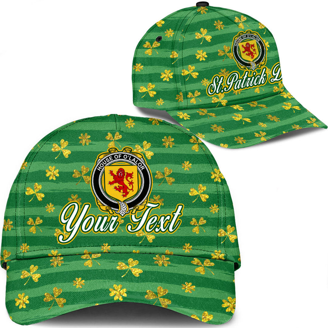 Ireland House of O LALOR Irish Family Crest Classic Cap - Luxury Golden Irish Shamrock A7 Trucker Hats Custom Hats Gifts For Men & Women