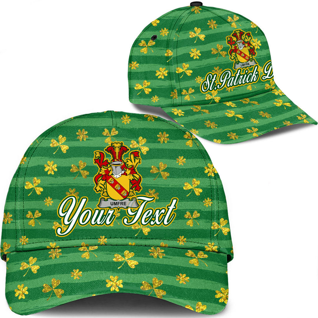 Ireland Umfre Irish Family Crest Classic Cap - Luxury Golden Irish Shamrock A7 Trucker Hats Custom Hats Gifts For Men & Women