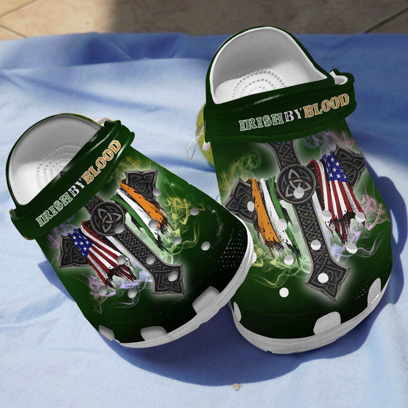 Irish By Blood Crocs Crocband Clogs Shoes Comfortable For Men Women and Kids