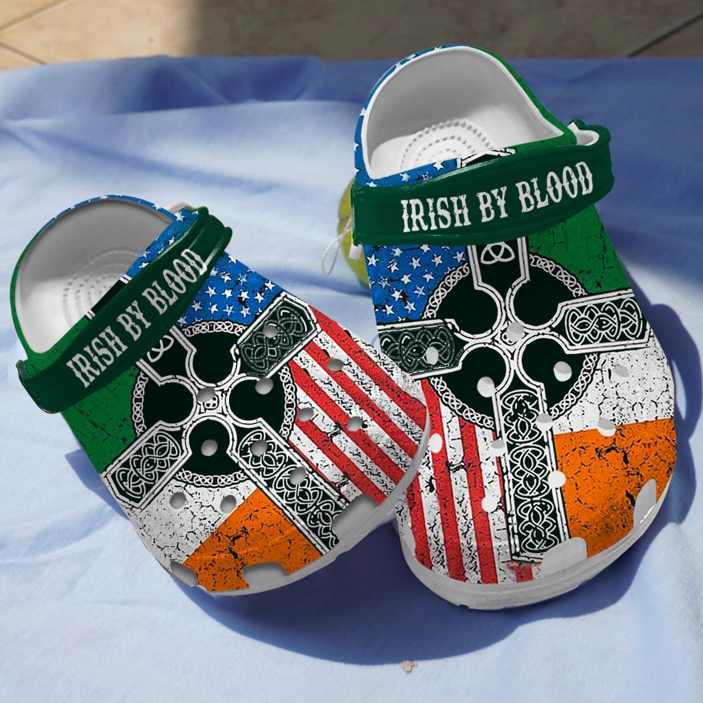 Irish By Blood Crocs Crocband Clogs Shoes Comfortable For Men Women and Kids