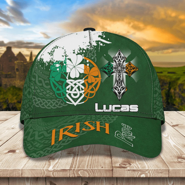Irish Cap, Personalized Irish 3D Classic Cap for Men, Women, Custom Name Hat for People Who Love Irishman Trucker Hats Custom Hats Gifts For Men & Women
