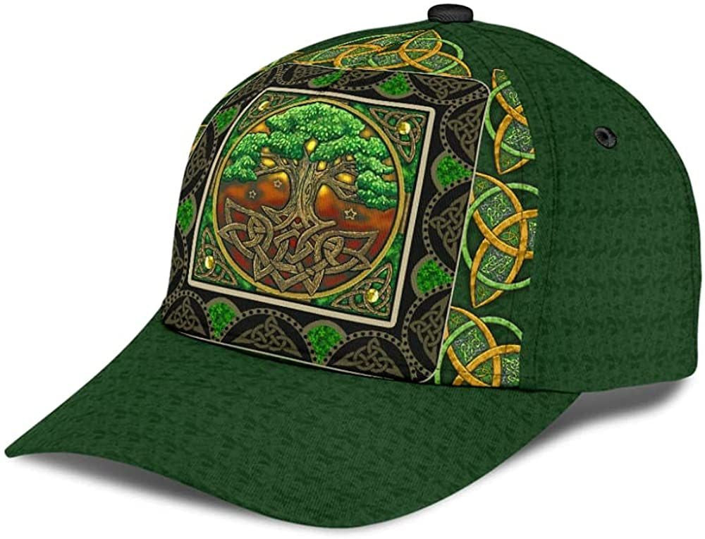 Irish Celtic Beautiful Pattern Old Tree Classic Cap Trucker Hats Custom Hats Gifts For Men & Women