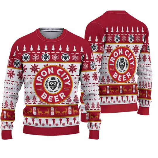 Iron City Beer Ugly Christmas Sweater - Image 2