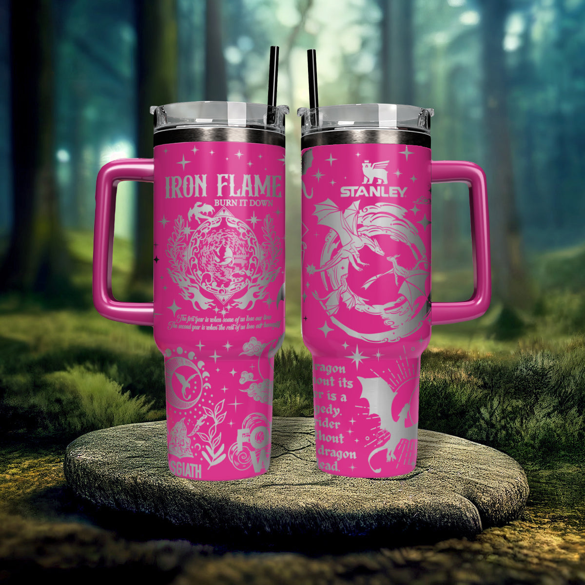 Iron Flame Book Custom Stanley Cup 40 oz 30 oz Tumbler With HandleTVC2301562