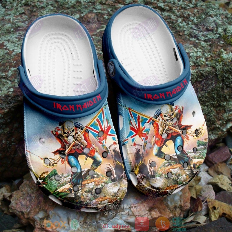 Iron Maiden Band Music Crocs Crocband Clogs Shoes Comfortable For Men Women and Kids