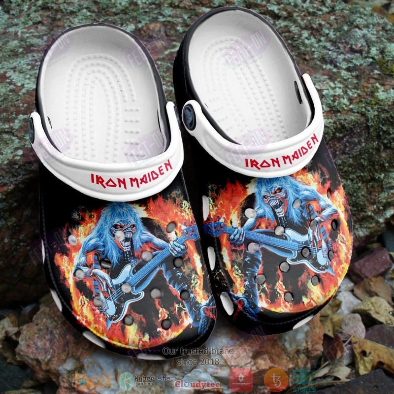 Iron Maiden Band Music Crocs Crocband Clogs Shoes Comfortable For Men Women and Kids