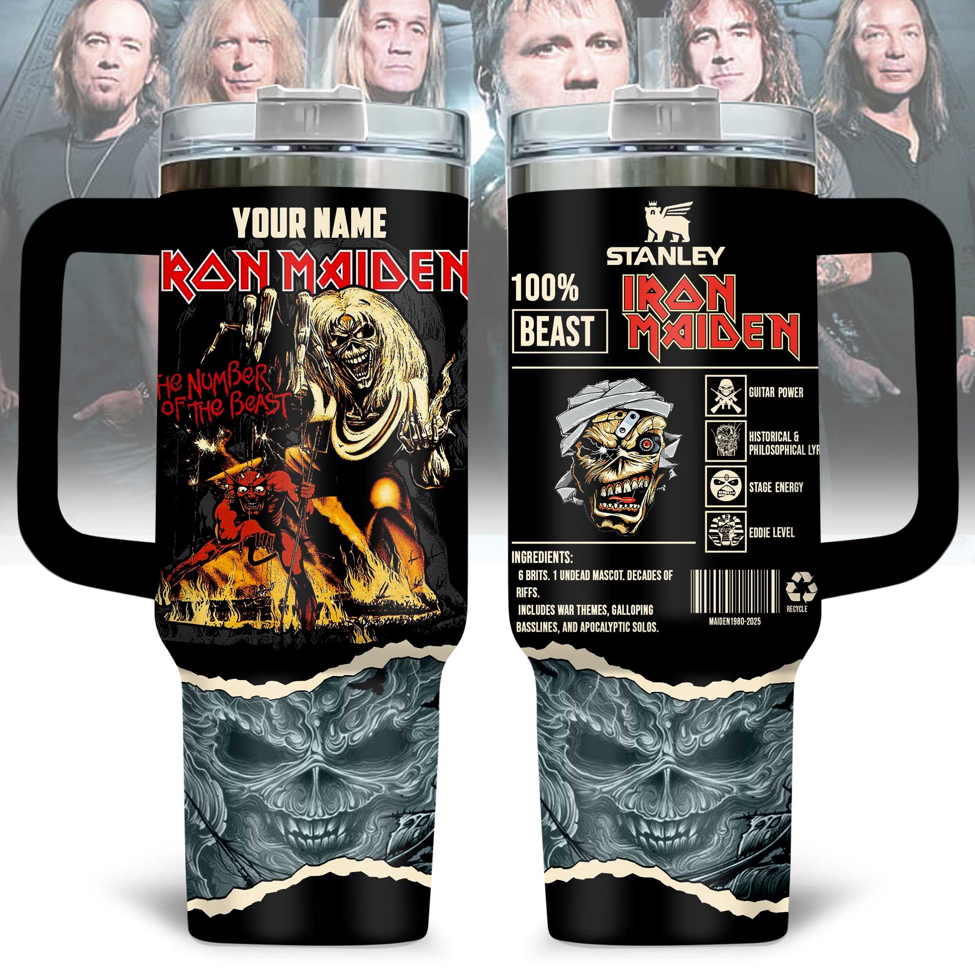 Iron Maiden Music Custom Stanley Cup 40 oz 30 oz Tumbler With HandleTVC2301170