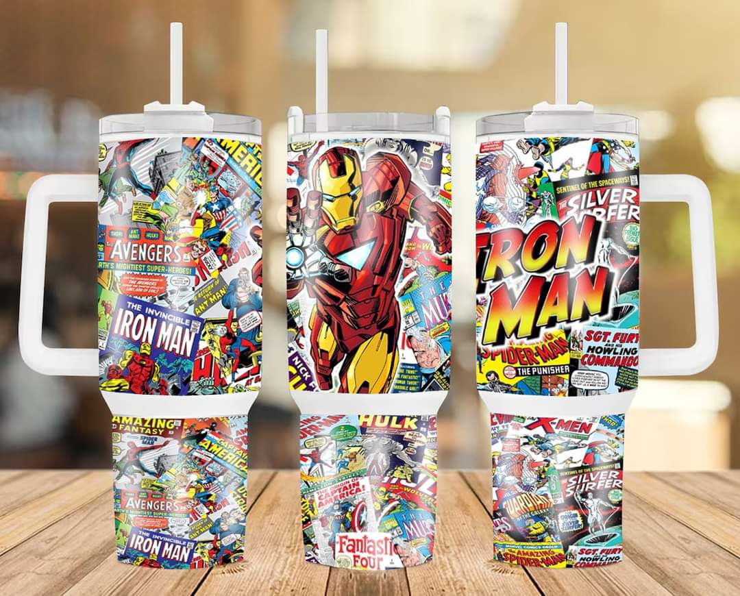 Iron Man Marvel Comics Custom Stanley Cup 40 oz 30 oz Tumbler With HandleTVC2301231