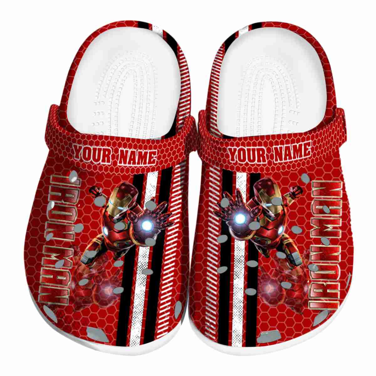 Iron Man Movie Crocs Crocband Clogs Shoes Comfortable For Men Women and Kids