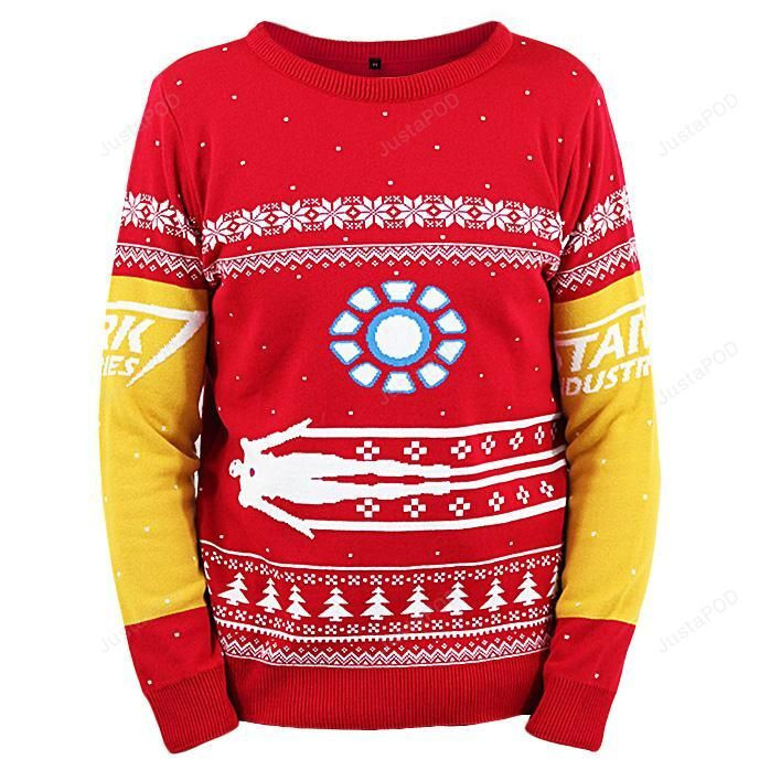Iron Man Ugly Christmas Sweater Adult 3D Funny Matching for family