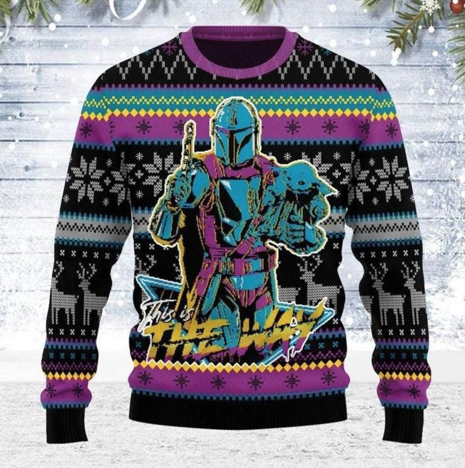 Iron Robot Ugly Christmas Sweater, Cute Baby Xmas Ugly Sweatshirt