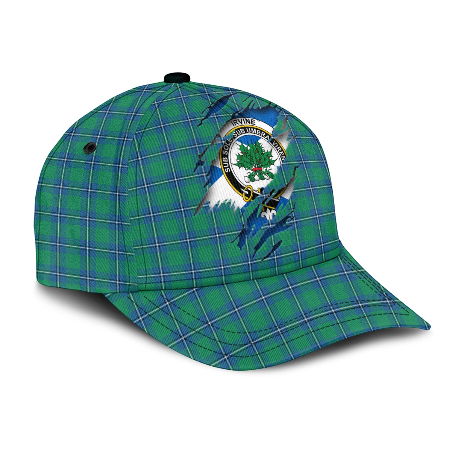 Irvine Ancient Tartan Plaid Cap, Family Crest In Me Style Tartan Baseball Cap TS23 Trucker Hats Custom Hats Gifts For Men & Women