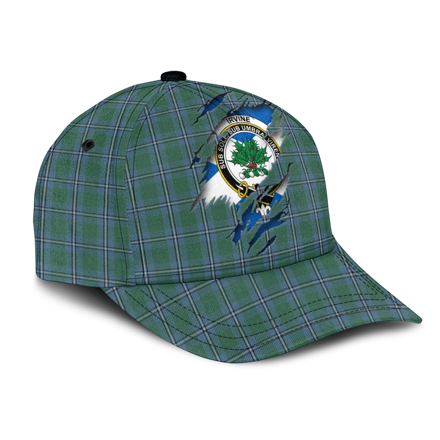 Irvine of Drum Tartan Plaid Cap, Family Crest In Me Style Tartan Baseball Cap TS23 Trucker Hats Custom Hats Gifts For Men & Women