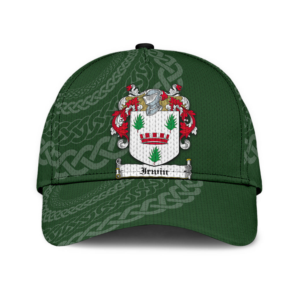 Irwin Coat Of Arms - Irish Family Crest St Patrick's Day Hat Classic Cap Trucker Hats Custom Hats Gifts For Men & Women