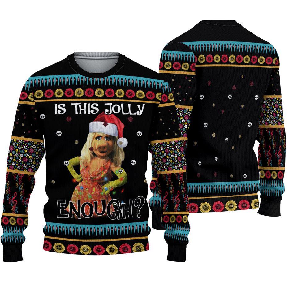 Is This Jolly Enough 3D All Over Printed T-shirt, Christmas Gift For Men Women Kid