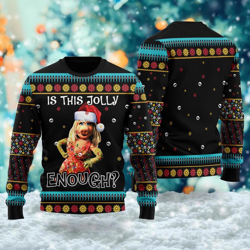 Is This Jolly Enough 3D Sweater, US Comedy Movie Ugly Christmas Sweater - Image 2